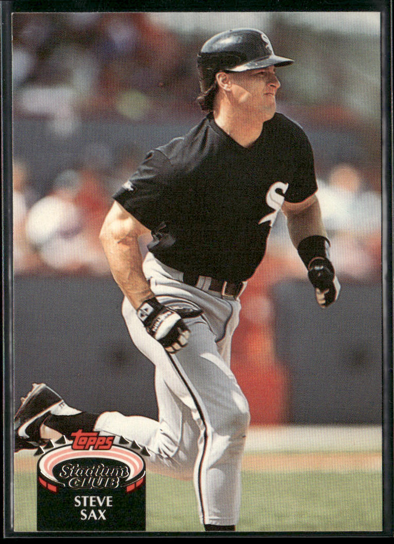 Steve Sax 1992 Stadium Club #635b Chicago White Sox