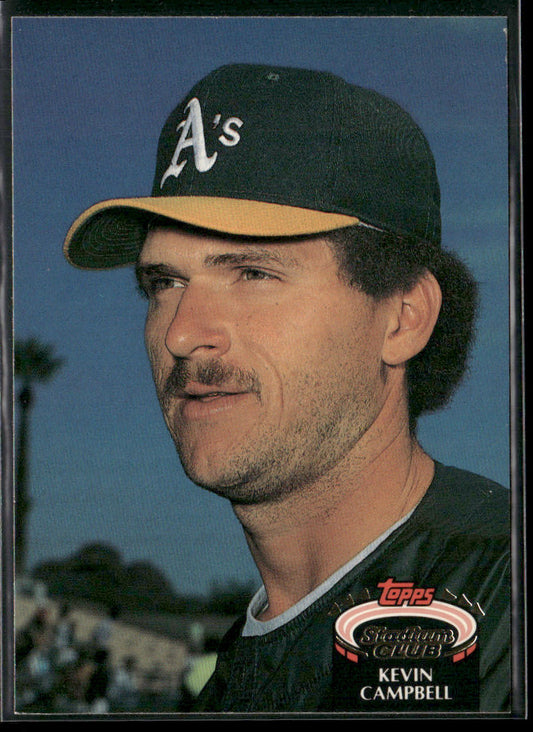 Kevin Campbell 1992 Stadium Club #647 RC Oakland Athletics