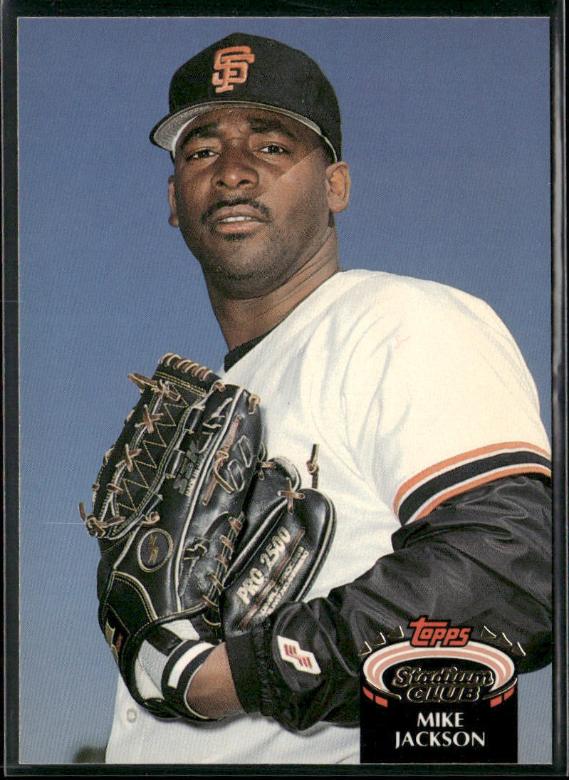 Mike Jackson 1992 Stadium Club #653b San Francisco Giants
