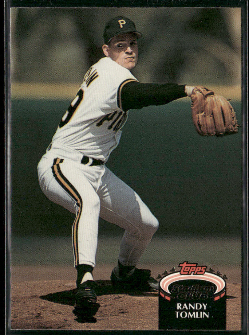 Randy Tomlin 1992 Stadium Club #661b Pittsburgh Pirates