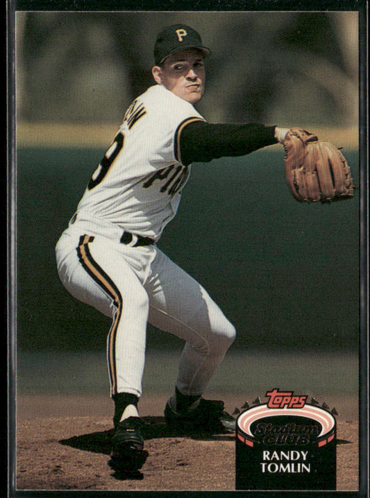 Randy Tomlin 1992 Stadium Club #661b Pittsburgh Pirates