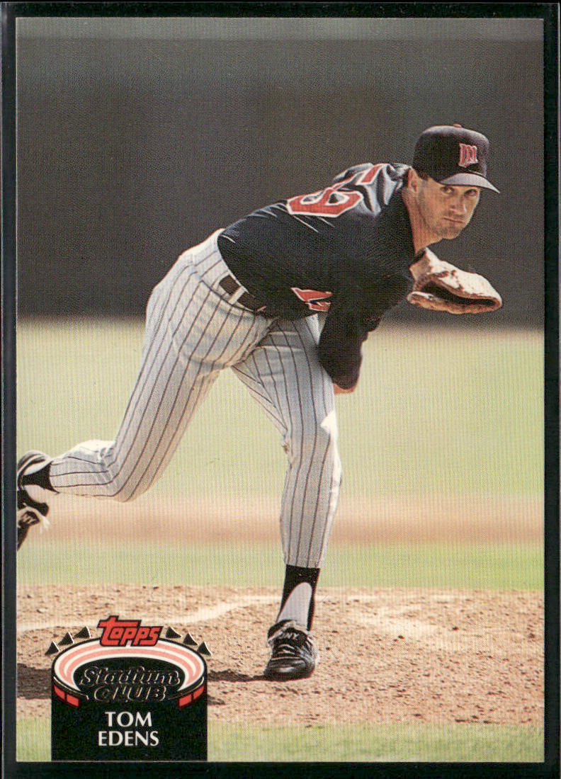 Tom Edens 1992 Stadium Club #662b Minnesota Twins