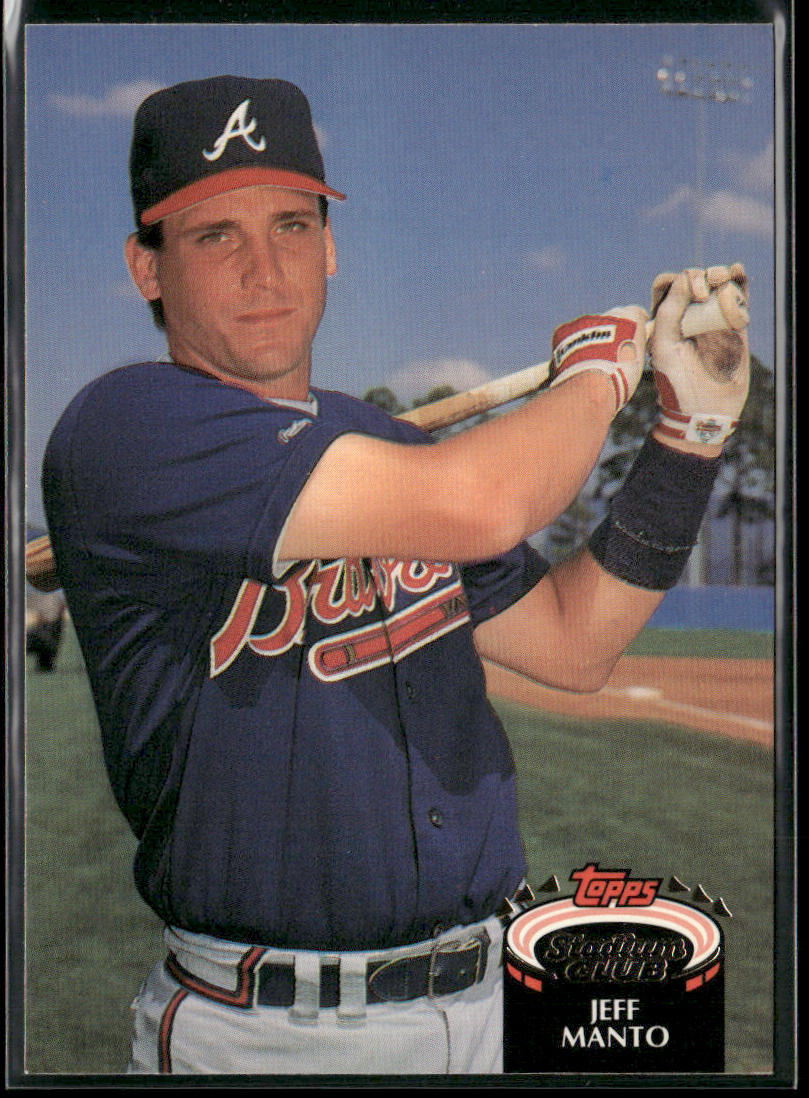 Jeff Manto 1992 Stadium Club #699b Atlanta Braves