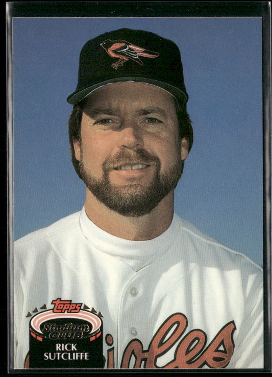 Rick Sutcliffe 1992 Stadium Club #700b Baltimore Orioles