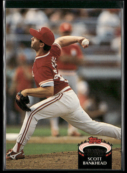 Scott Bankhead 1992 Stadium Club #701b Cincinnati Reds