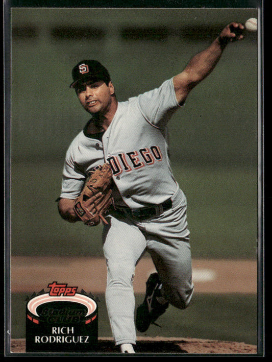 Rich Rodriguez 1992 Stadium Club #712 San Diego Padres