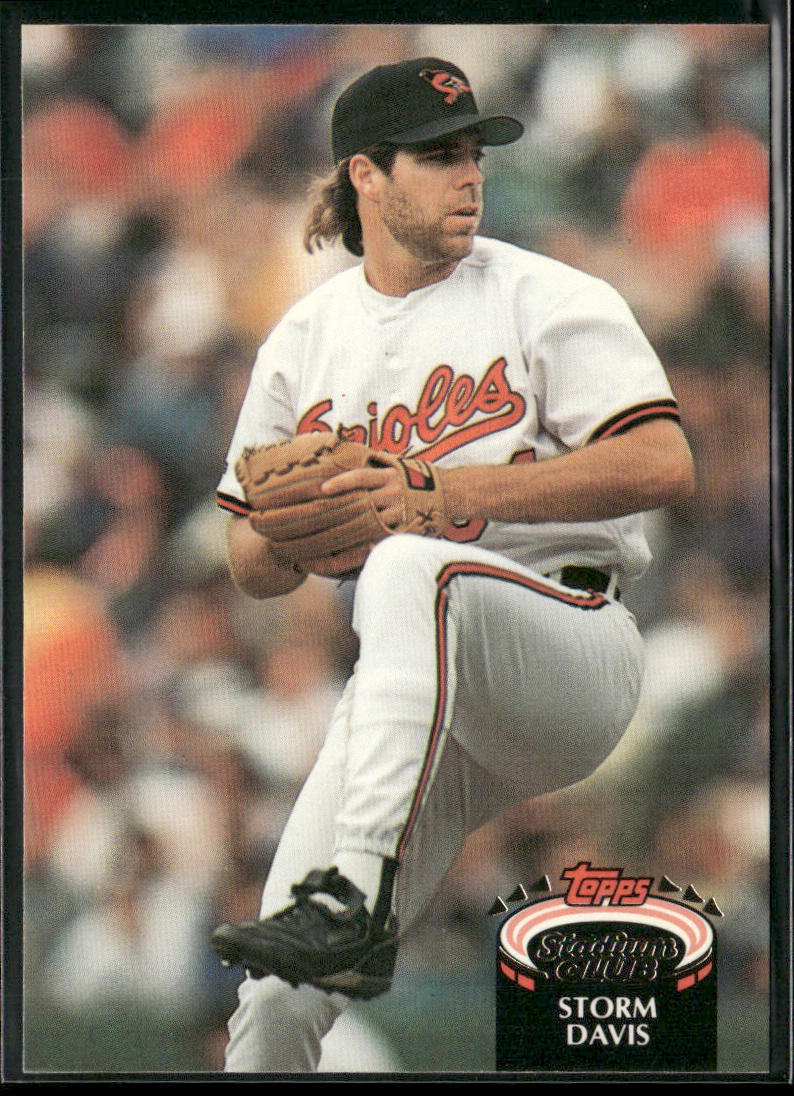 Storm Davis 1992 Stadium Club #728 Baltimore Orioles