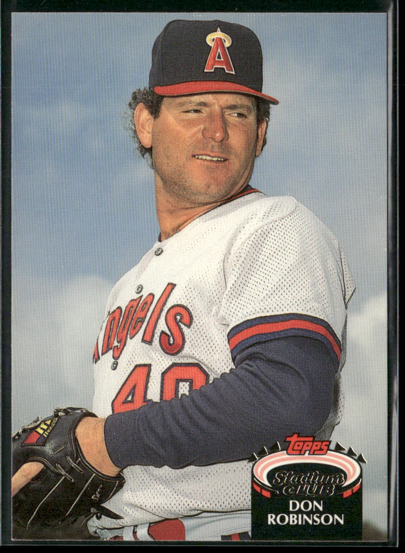 Don Robinson 1992 Stadium Club #729b California Angels