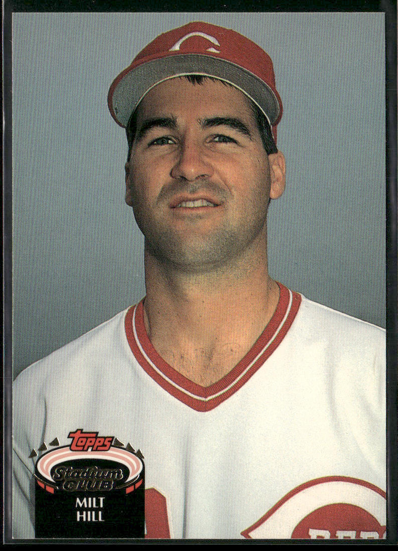 Milt Hill 1992 Stadium Club #733b RC Cincinnati Reds