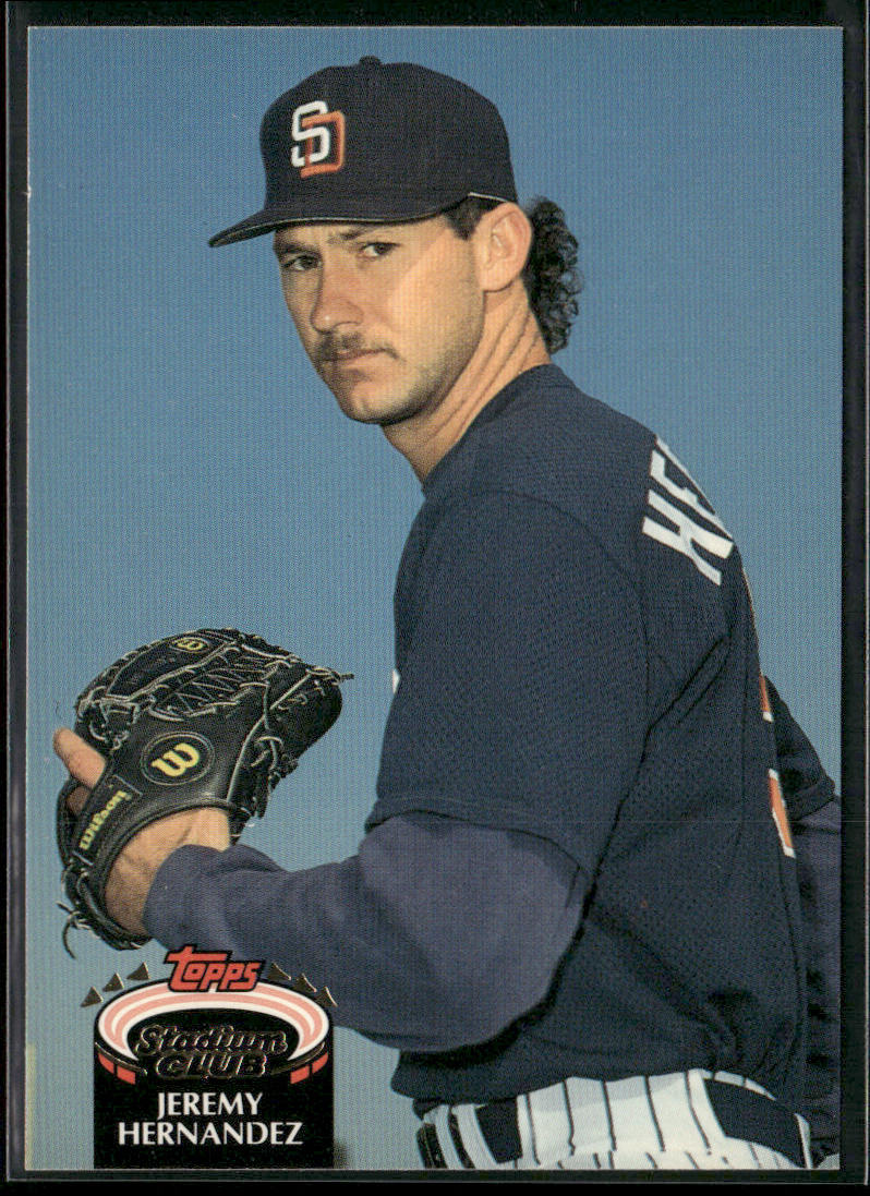 Jeremy Hernandez 1992 Stadium Club #734 RC San Diego Padres