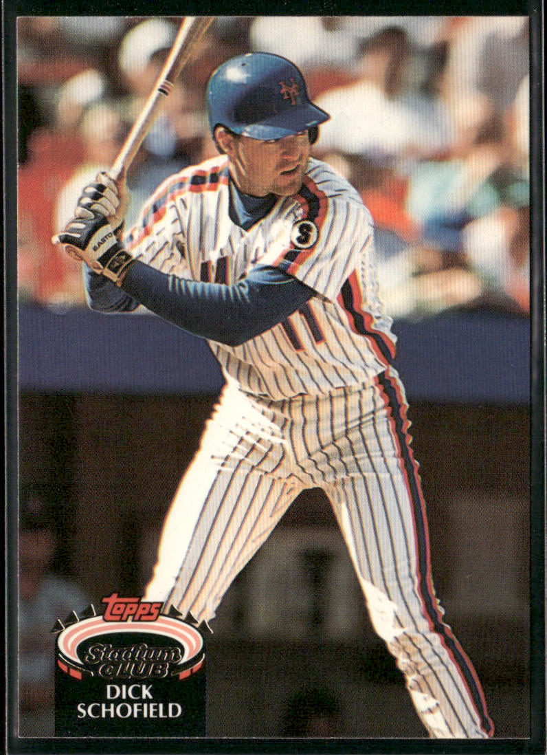 Dick Schofield 1992 Stadium Club #738 New York Mets