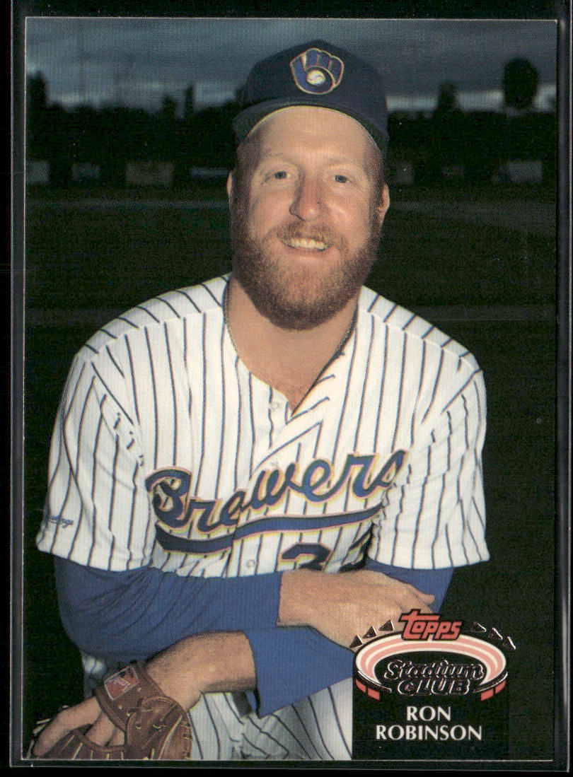 Ron Robinson 1992 Stadium Club #739b Milwaukee Brewers