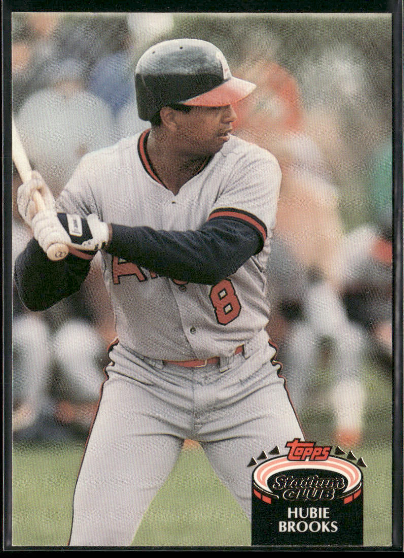 Hubie Brooks 1992 Stadium Club #754 California Angels