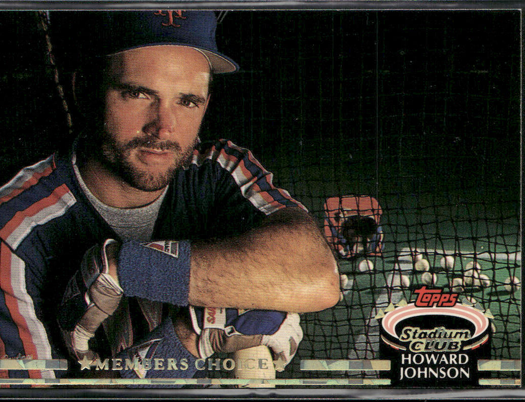 Howard Johnson 1992 Stadium Club #610b New York Mets
