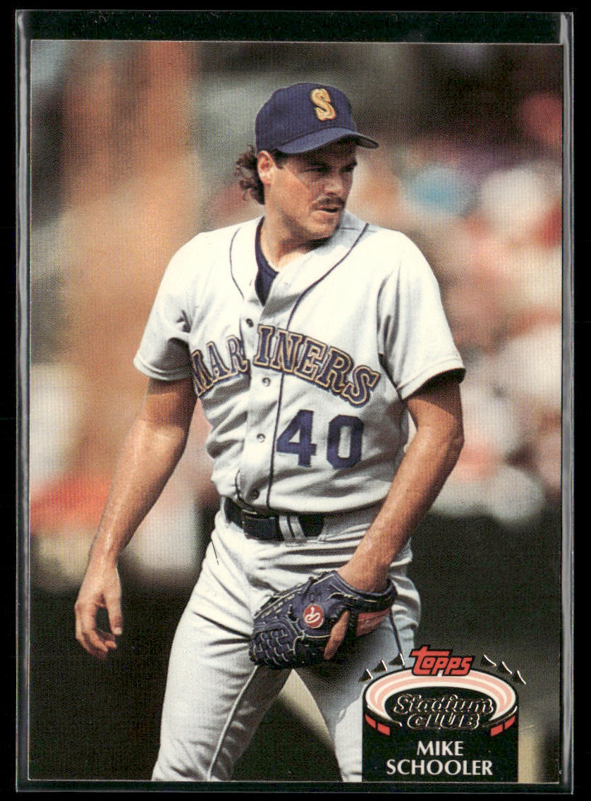 Mike Schooler 1992 Stadium Club #313b Seattle Mariners