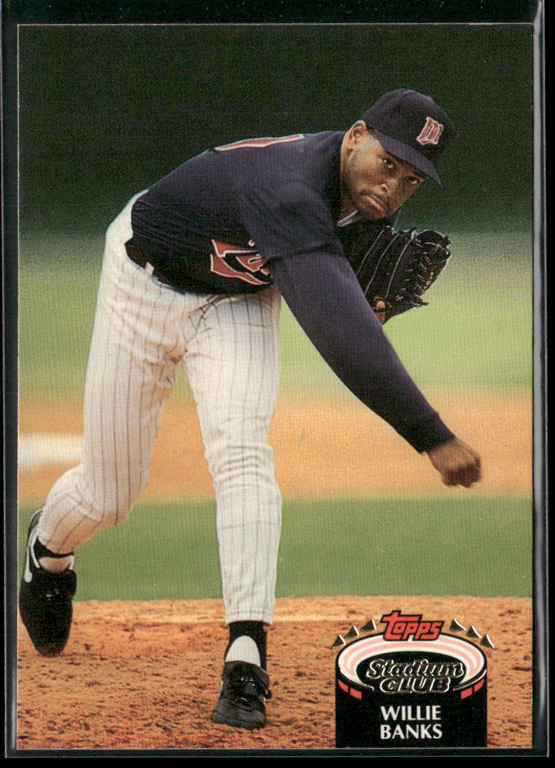 Willie Banks 1992 Stadium Club #321 Minnesota Twins