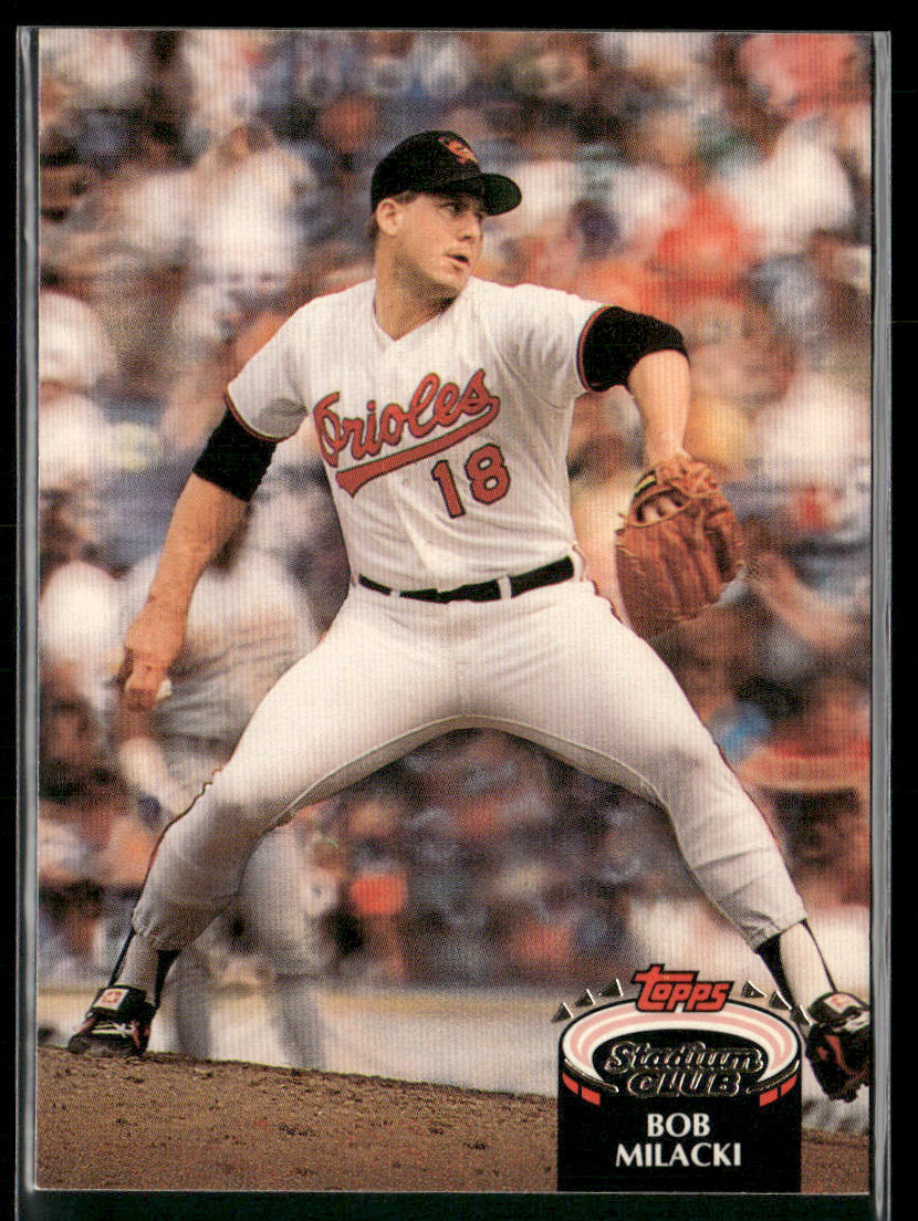 Bob Milacki 1992 Stadium Club #331 Baltimore Orioles