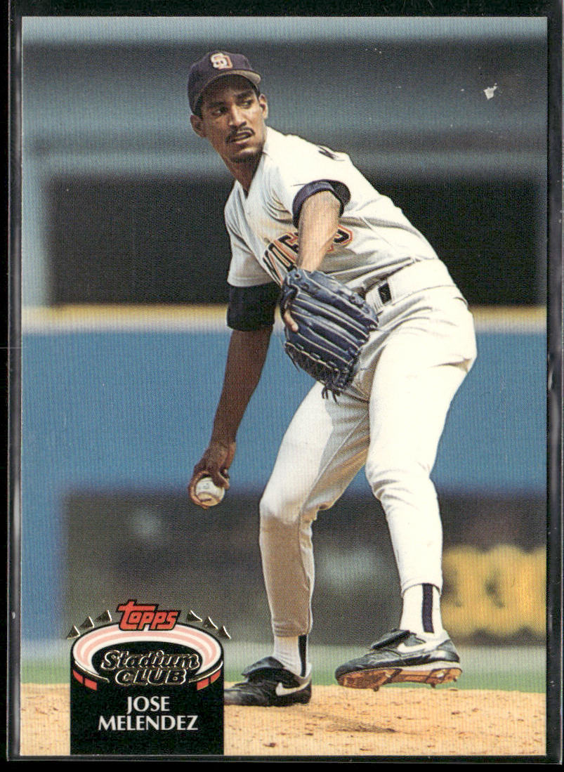 Jose Melendez 1992 Stadium Club #342b San Diego Padres