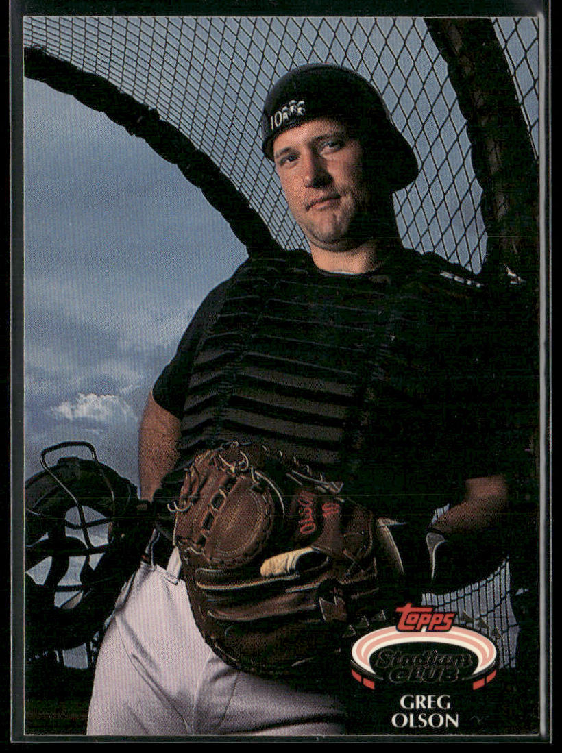 Greg Olson 1992 Stadium Club #675b Atlanta Braves