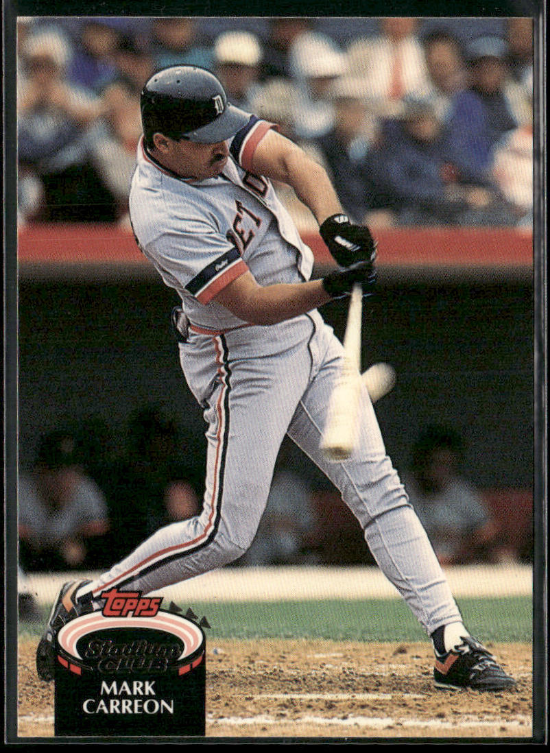 Mark Carreon 1992 Stadium Club #678b Detroit Tigers