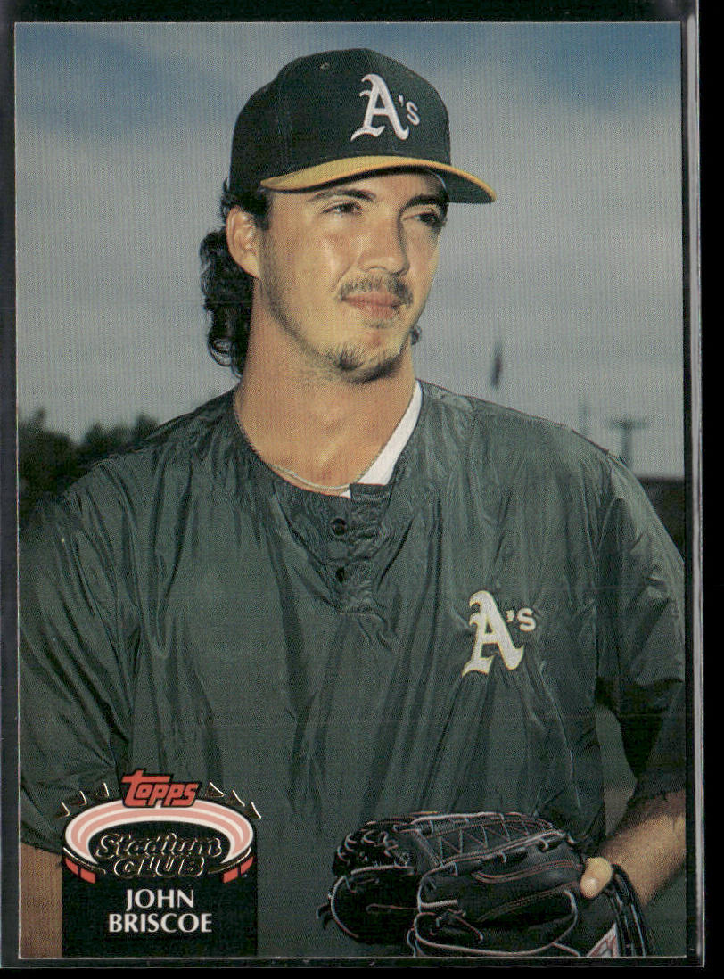 John Briscoe 1992 Stadium Club #681 RC Oakland Athletics