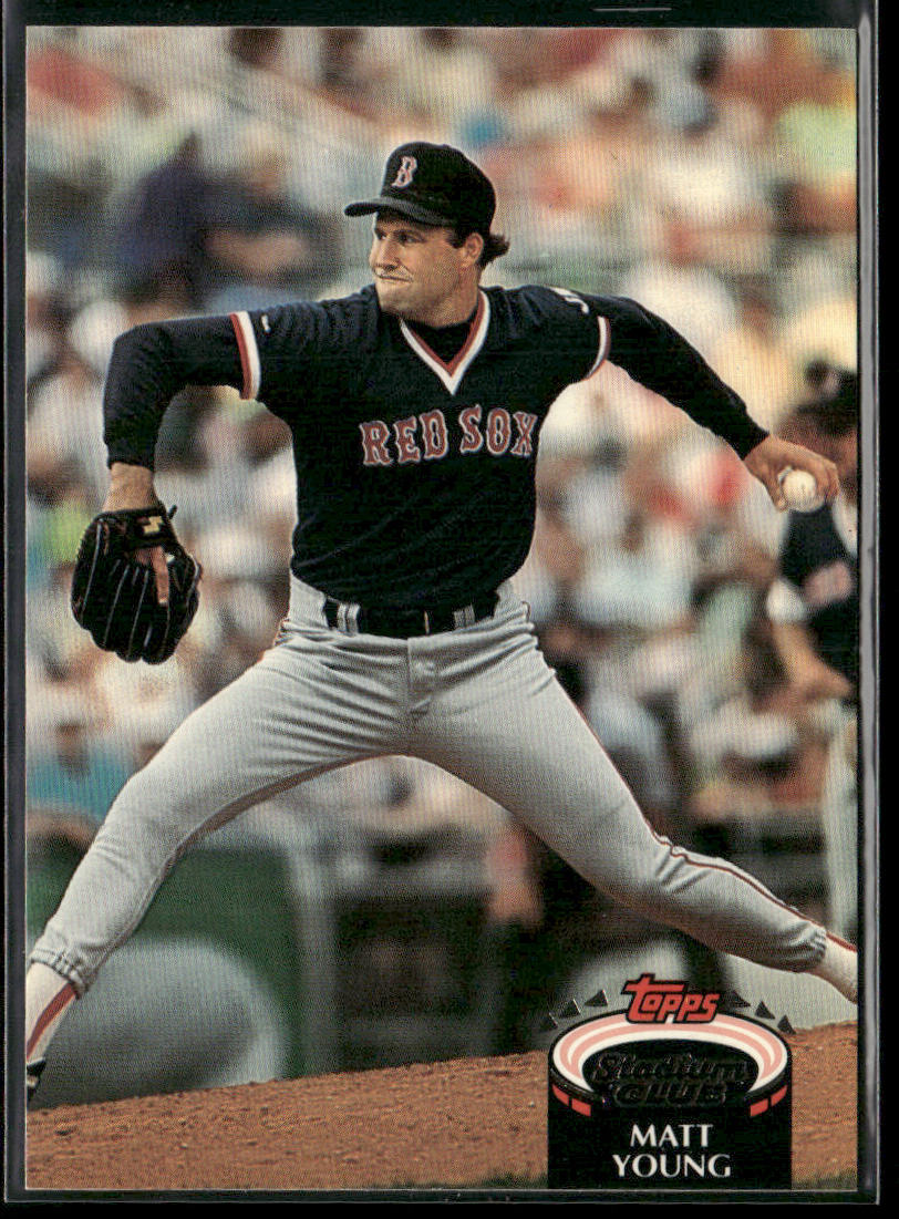 Matt Young 1992 Stadium Club #682b Boston Red Sox