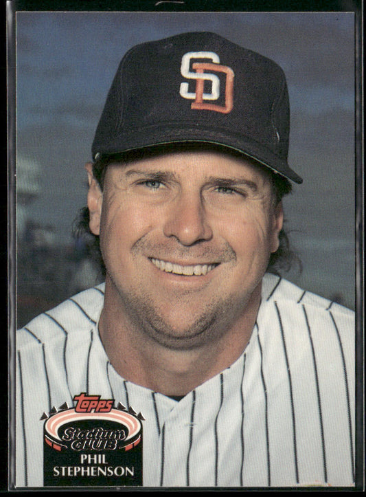 Phil Stephenson 1992 Stadium Club East Coast National #684 San Diego Padres