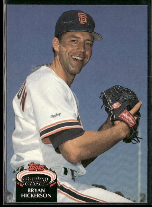 Bryan Hickerson 1992 Stadium Club #686b RC San Francisco Giants