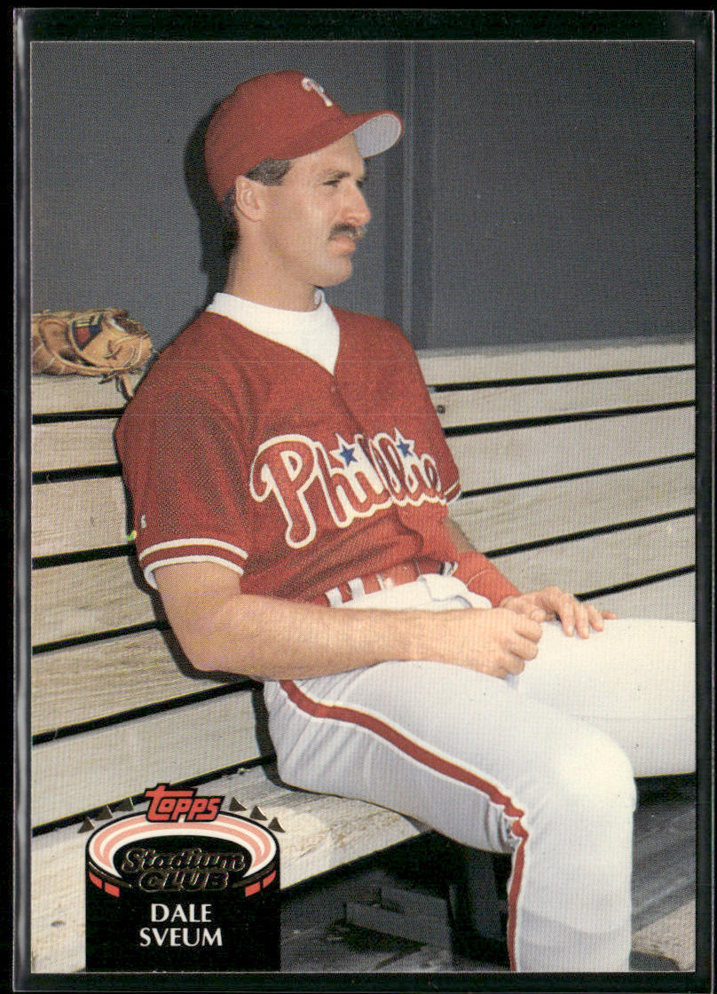 Dale Sveum 1992 Stadium Club #687b Philadelphia Phillies