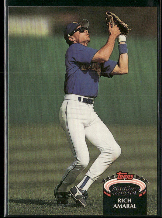 Rich Amaral 1992 Stadium Club #689b RC Seattle Mariners