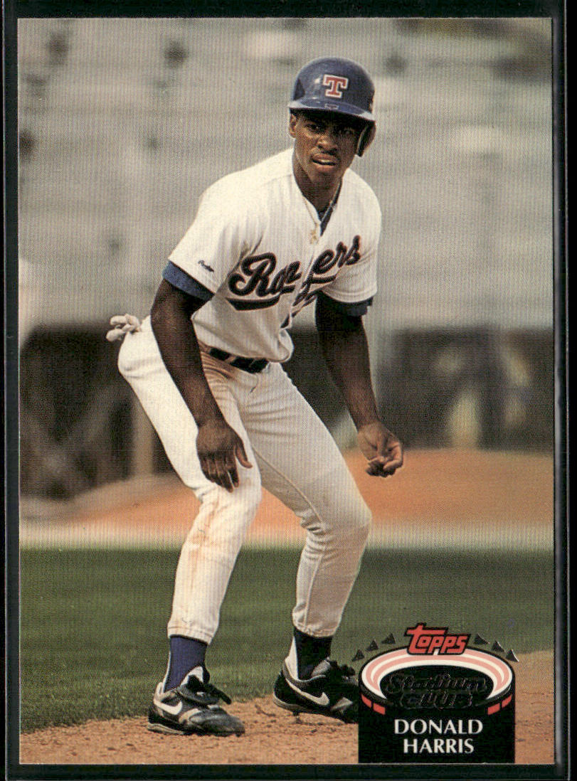 Donald Harris 1992 Stadium Club #691 Texas Rangers