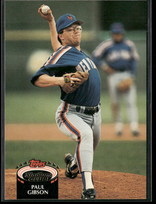 Paul Gibson 1992 Stadium Club #694 New York Mets