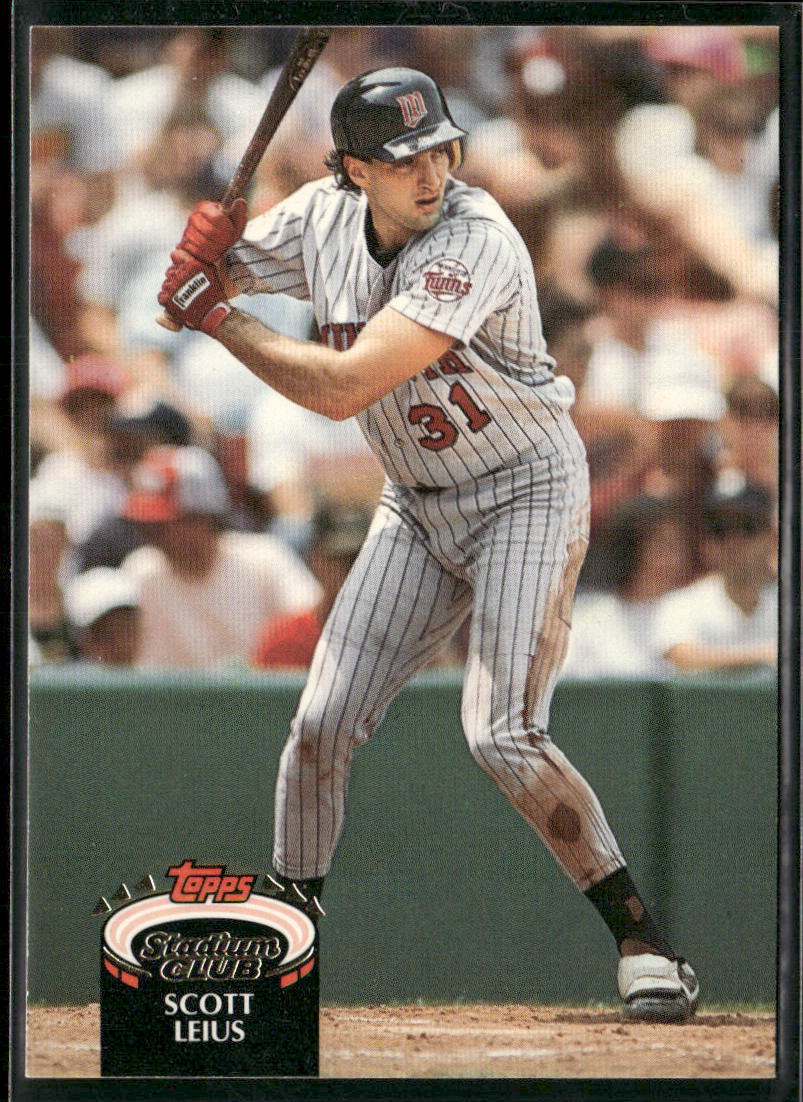 Scott Leius 1992 Stadium Club #350b Minnesota Twins