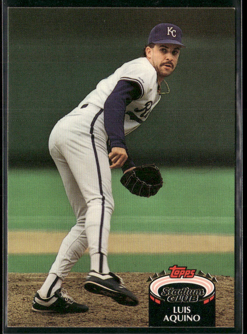 Luis Aquino 1992 Stadium Club #365 Kansas City Royals