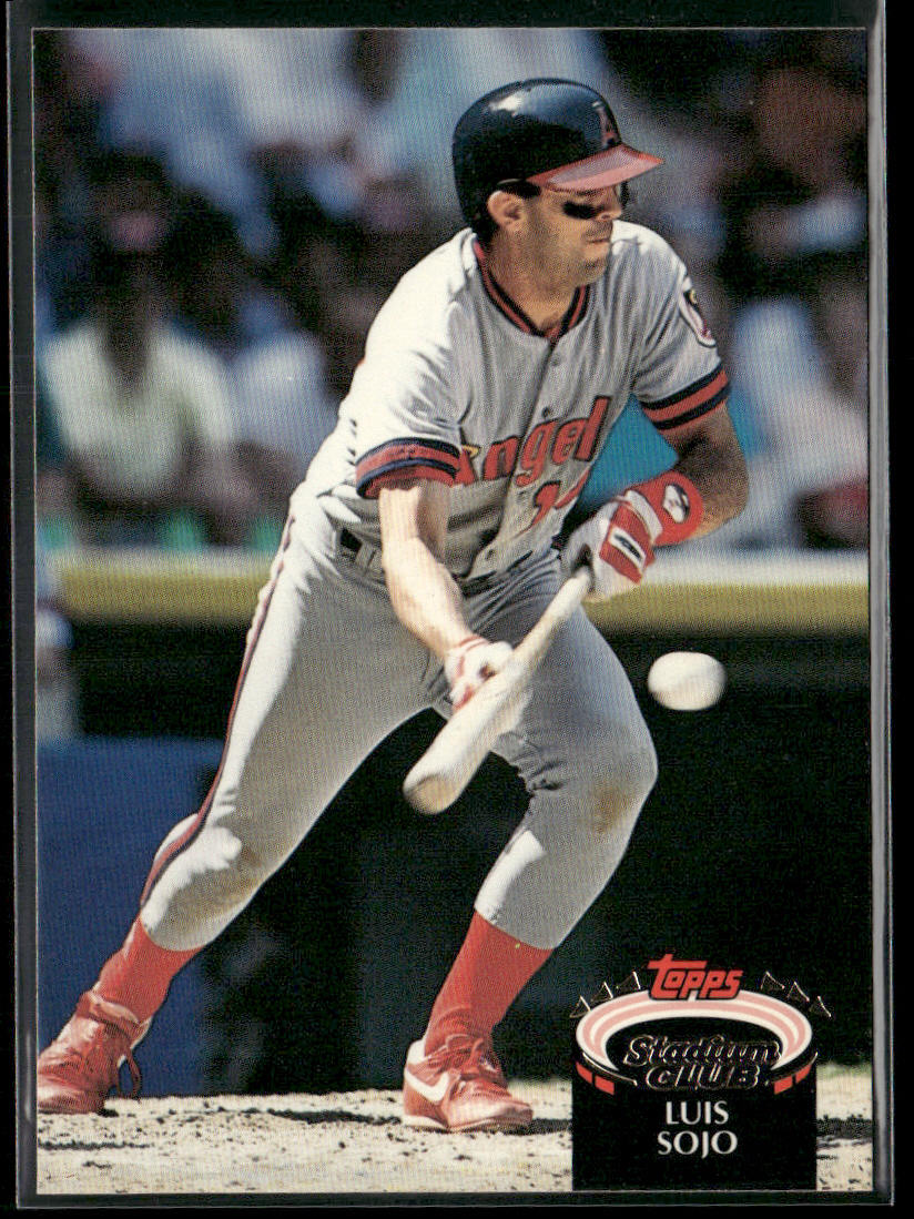 Luis Sojo 1992 Stadium Club #373b California Angels