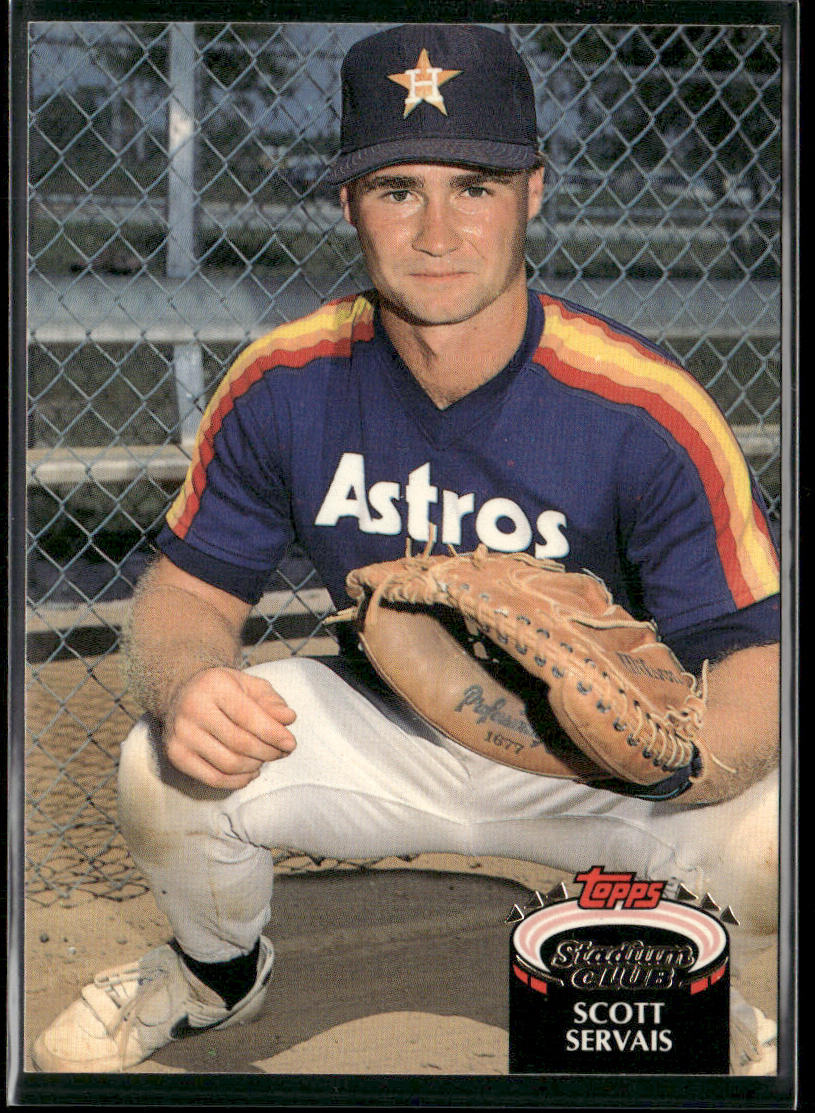 Scott Servais 1992 Stadium Club #509b Houston Astros