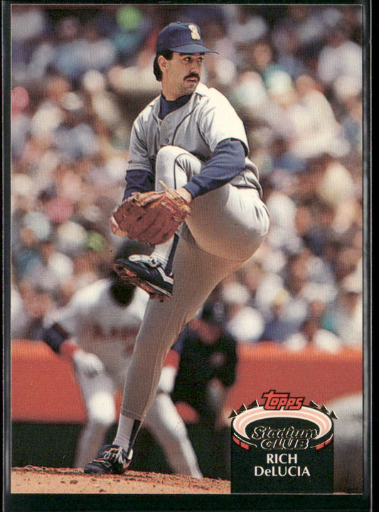 Rich DeLucia 1992 Stadium Club #511 Seattle Mariners