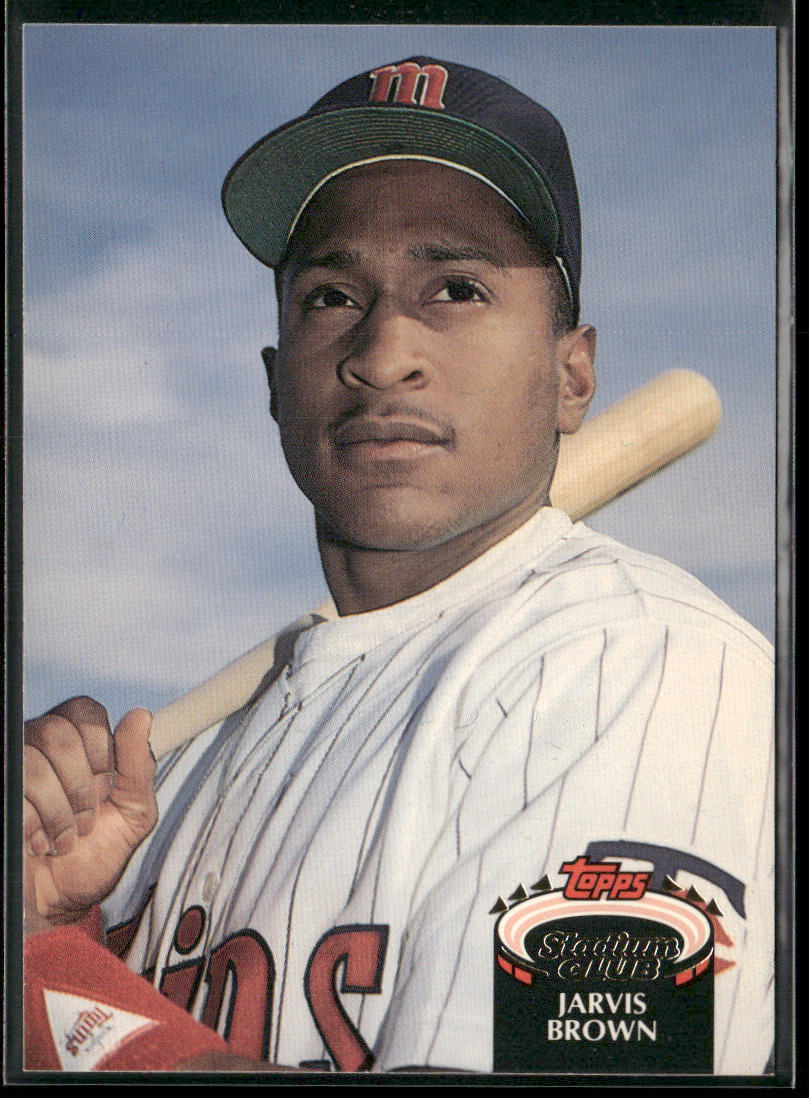 Jarvis Brown 1992 Stadium Club #515b RC Minnesota Twins