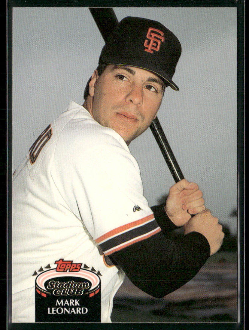 Mark Leonard 1992 Stadium Club #538b San Francisco Giants