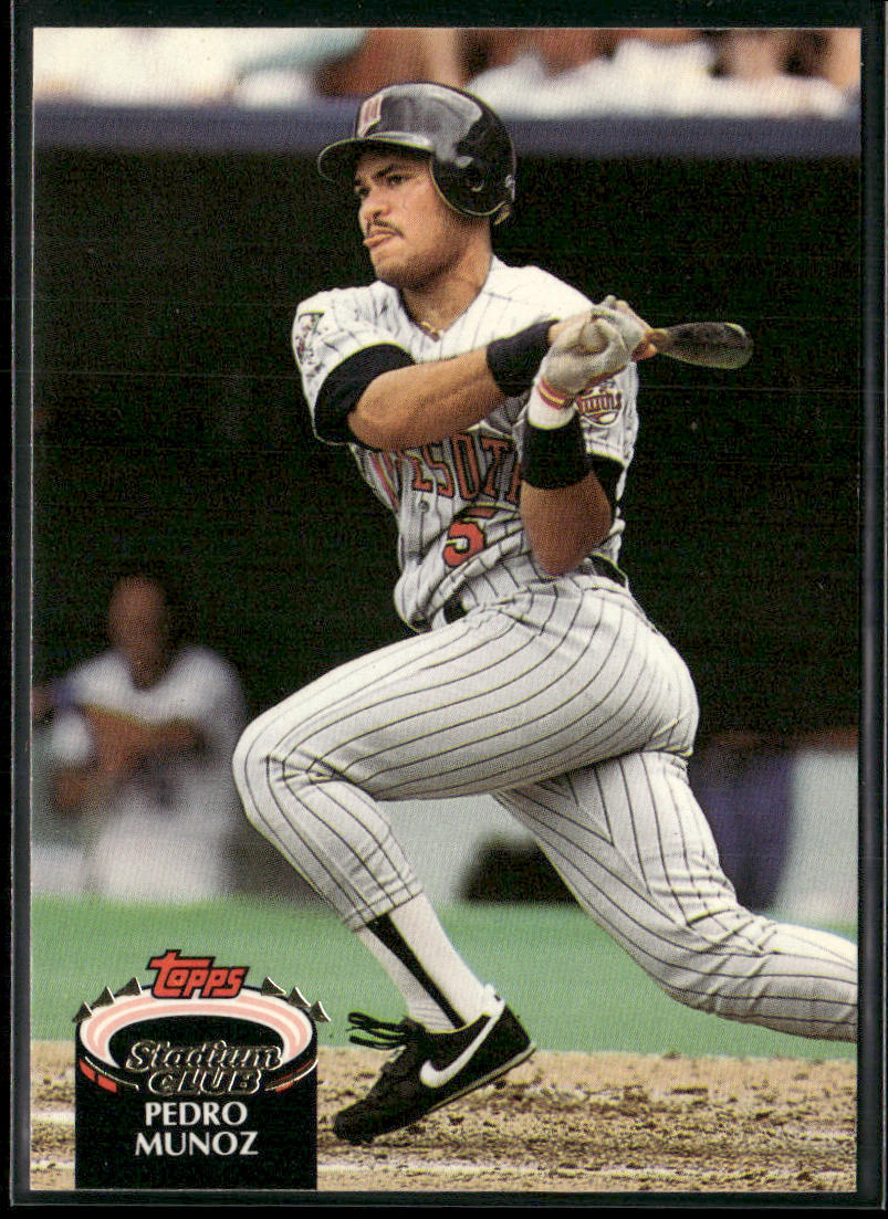Pedro Munoz 1992 Stadium Club #541 Minnesota Twins