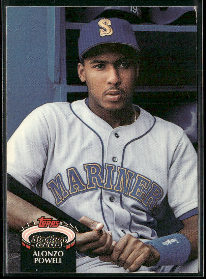 Alonzo Powell 1992 Stadium Club #547 Seattle Mariners
