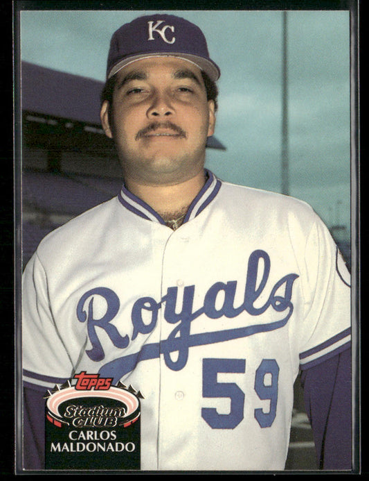 Carlos Maldonado 1992 Stadium Club #569b RC Kansas City Royals