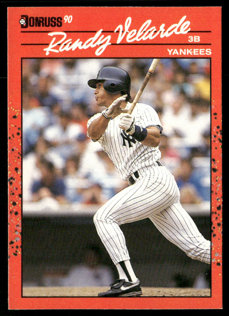 Randy Velarde 1990 Donruss #630 New York Yankees