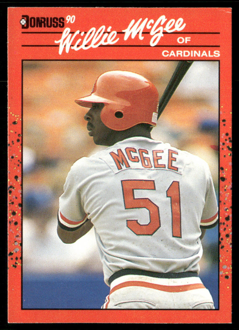 Willie McGee 1990 Donruss #632 St. Louis Cardinals