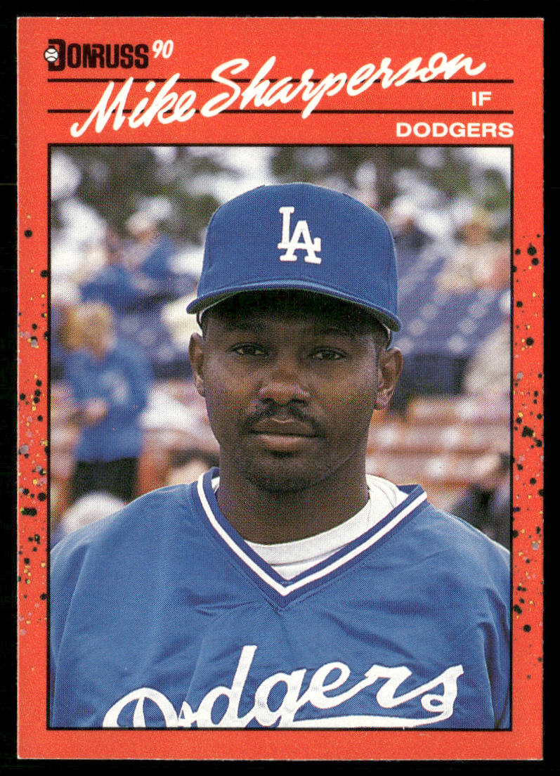 Mike Sharperson 1990 Donruss #603 Los Angeles Dodgers