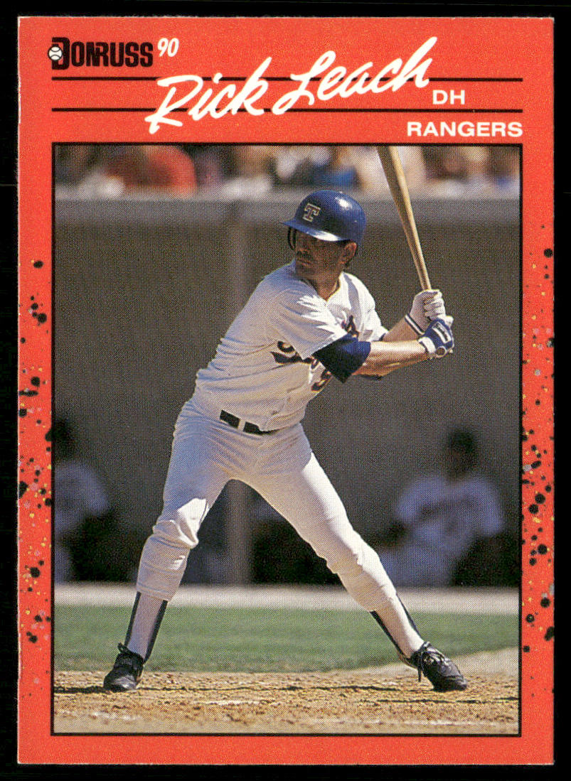 Rick Leach 1990 Donruss #613b Texas Rangers