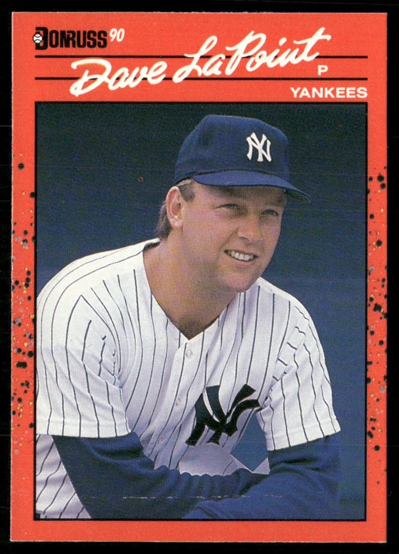 Dave LaPoint 1990 Donruss #72c New York Yankees