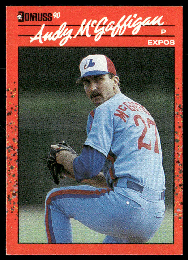 Andy McGaffigan 1990 Donruss #574 Montreal Expos