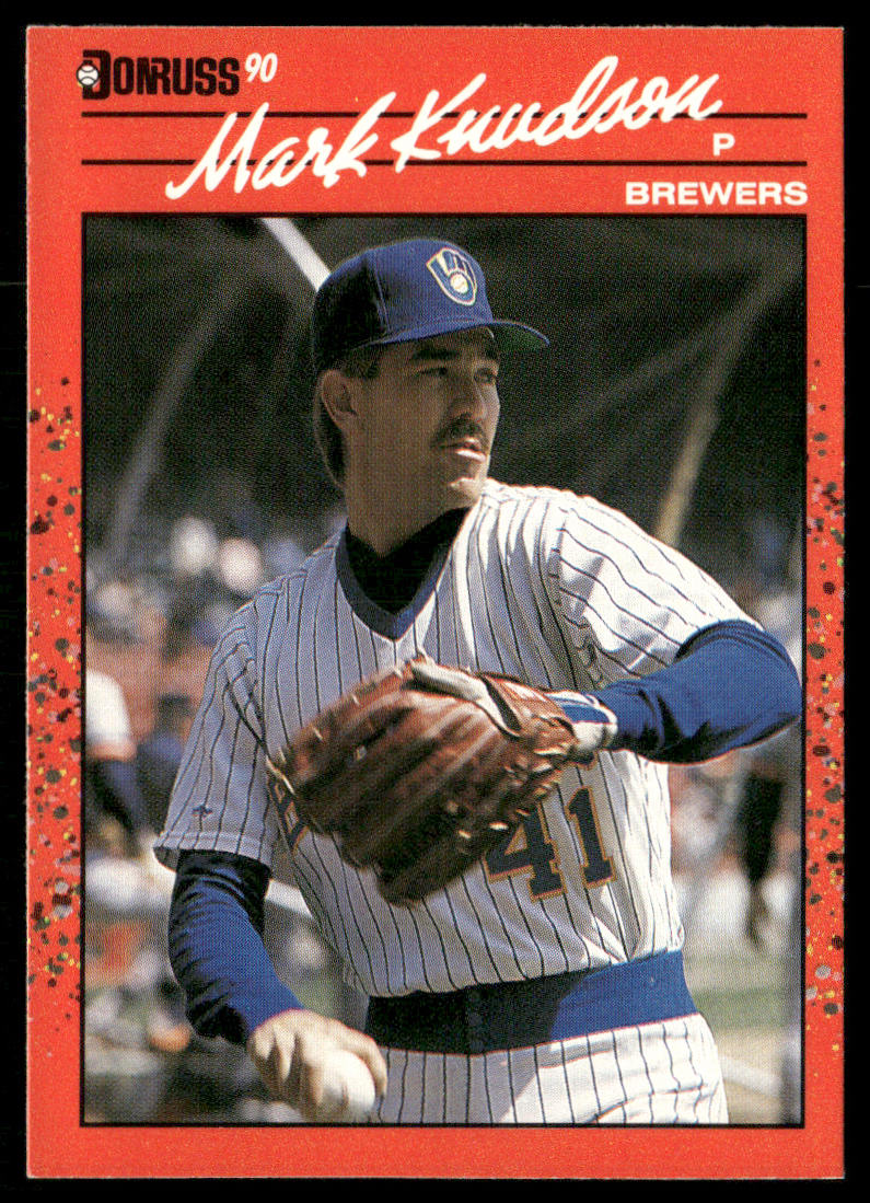 Mark Knudson 1990 Donruss #575c Milwaukee Brewers