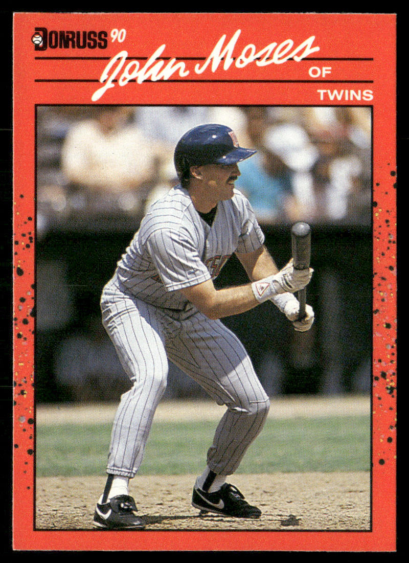 John Moses 1990 Donruss #590 Minnesota Twins